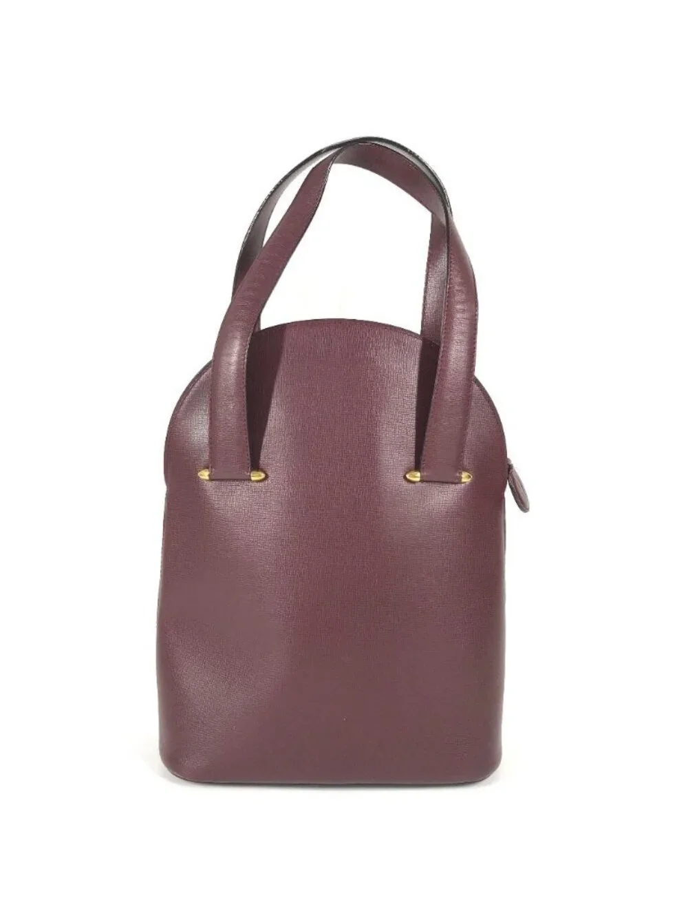 Cartier Shoulder Bag Logo Leather Bordeaux